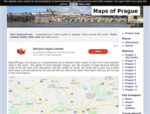 Tablet Screenshot of mapsofprague.com